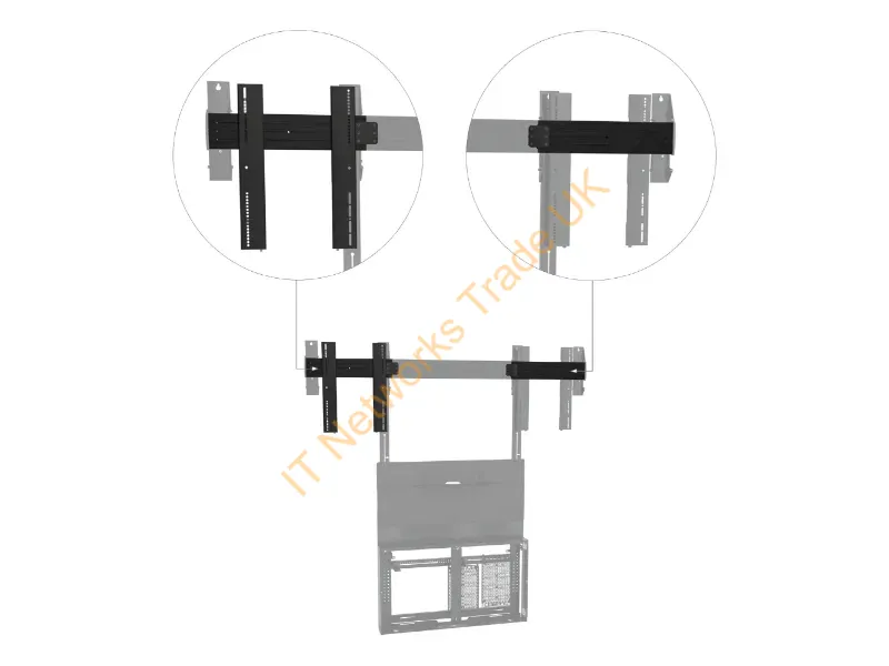 TFSA2L - CHIEF MOUNTS TEMPO FLOOR SUPPORT DUAL KIT 55"-75"