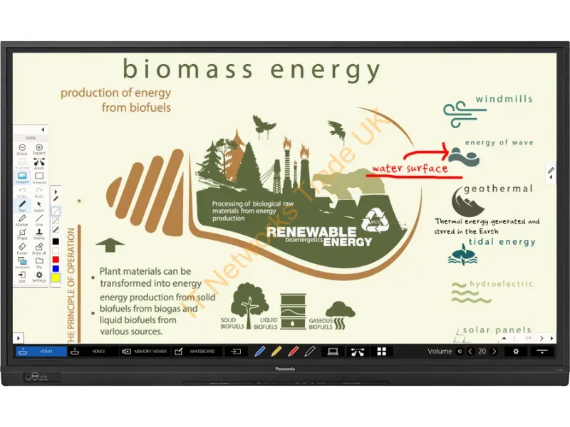 TH-75BQ1W - Panasonic Th-75Bq1W Signage Display Interactive Flat Panel 75" Ips 500 Cd/M 4K Ultra Hd Black Touchscreen 18/7