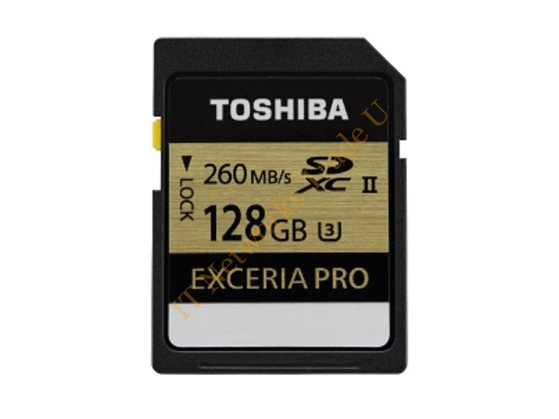 THN-N101K1280E6 - Toshiba 128GB SDXC 128GB SDXC UHS Class 3 memory card Cable