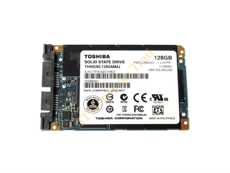THNSNC128GMMJ Toshiba HG3 Series 128GB Multi-Level Cell (MLC) SATA 3Gb/s uSATA 1.8-inch Solid State Drive SSD Storage