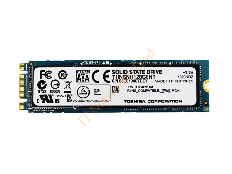THNSNH128G8NT Toshiba HG5d Series 128GB Multi-Level Cell (MLC) SATA 6Gb/s M.2 2280 Solid State Drive SSD Storage