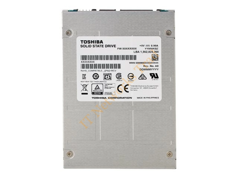 THNSNJ800PCSZ Toshiba 800GB Multi-Level Cell (MLC) SATA 6Gb/s 2.5-inch Solid State Drive SSD Storage