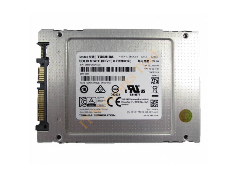 THNSNK128GCS8 Toshiba SG5 Series 128GB Triple-Level Cell (TLC) SATA 6Gb/s 2.5-inch Solid State Drive SSD Storage