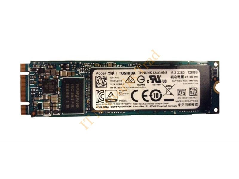THNSNK128GVN8 Toshiba SG5 Series 128GB Triple-Level Cell (TLC) SATA 6Gb/s M.2 2280 Solid State Drive SSD Storage