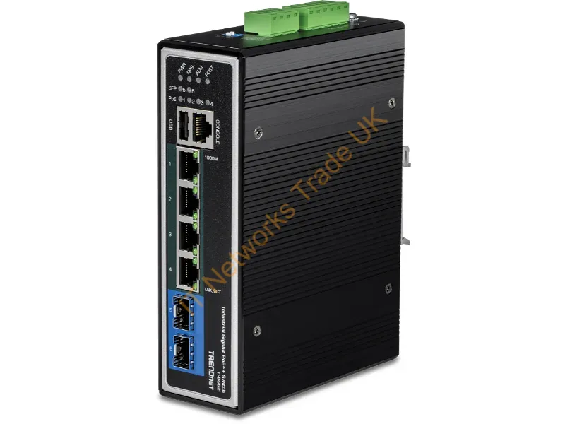 TI-BG62I - Trendnet Ti-Bg62I Network Switch Managed L2+ Gigabit Ethernet (10/100/1000) Power Over Ethernet (Poe) Black