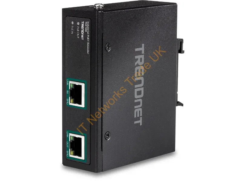 TI-E100 - Trendnet Ti-E100 Network Extender Network Transmitter Black 10, 100, 1000 Mbit/S