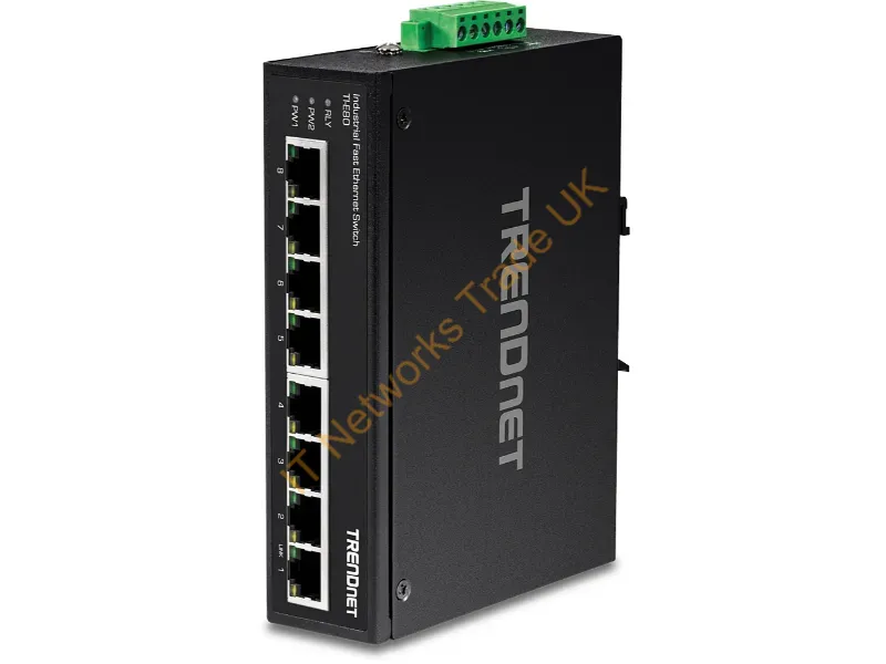 TI-E80 - Trendnet Ti-E80 Network Switch Unmanaged Fast Ethernet (10/100) Black