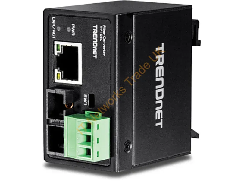 TI-F10SC - Trendnet Ti-F10Sc Network Media Converter 200 Mbit/S 1310 Nm Multi-Mode Black