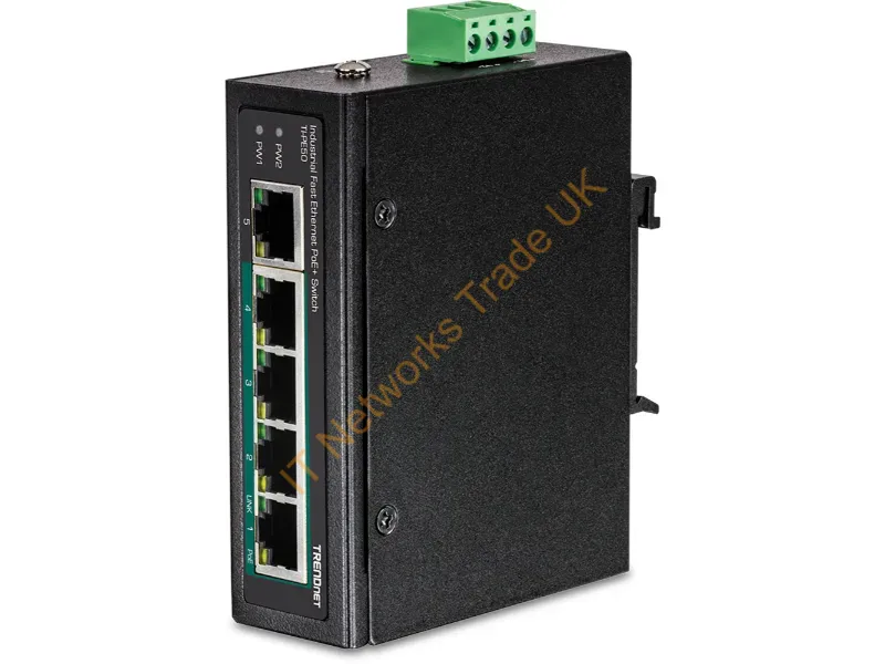 TI-PE50 - Trendnet Ti-Pe50 Network Switch Unmanaged Fast Ethernet (10/100) Power Over Ethernet (Poe) Black