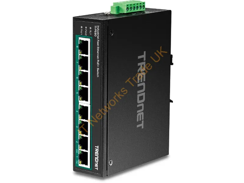TI-PE80 - Trendnet Ti-Pe80 Network Switch Unmanaged Fast Ethernet (10/100) Power Over Ethernet (Poe) Black