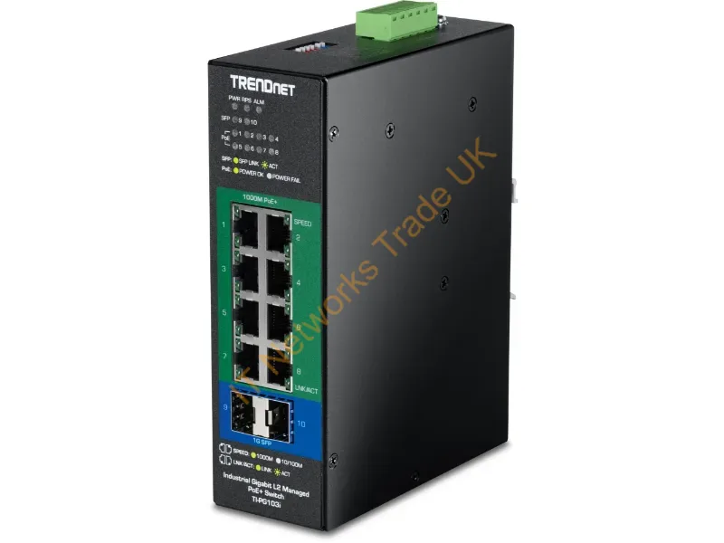 TI-PG103I - Trendnet Ti-Pg103I Network Switch Managed Gigabit Ethernet (10/100/1000) Power Over Ethernet (Poe) Black