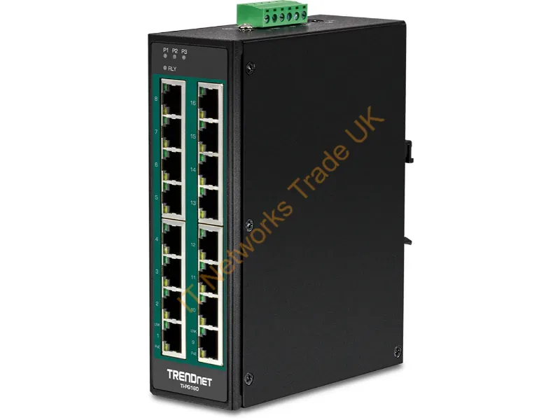 TI-PG160 - Trendnet Ti-Pg160 Network Switch Unmanaged Gigabit Ethernet (10/100/1000) Power Over Ethernet (Poe) Black