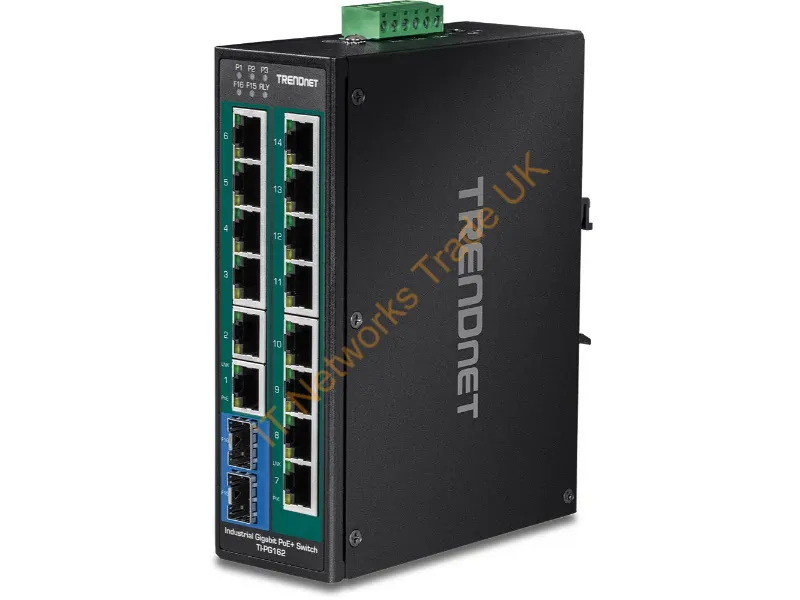 TI-PG162 - Trendnet Ti-Pg162 Network Switch Unmanaged Gigabit Ethernet (10/100/1000) Power Over Ethernet (Poe) Black
