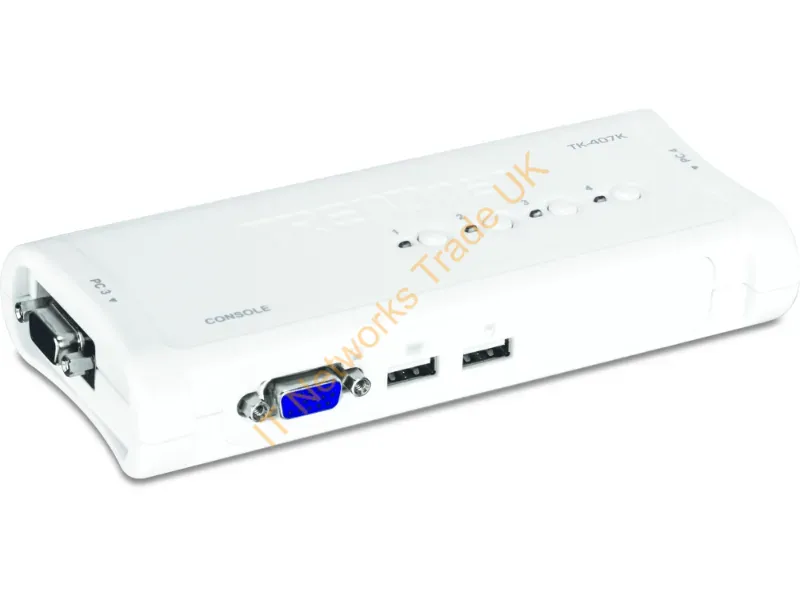 TK-407K TRENDnet TK-407K USB 4-Port KVM Switch w/ Cables