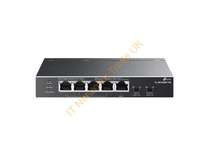 TL-SG1005P-PD - Tp-Link Tl-Sg1005P-Pd Network Switch Gigabit Ethernet (10/100/1000) Power Over Ethernet (Poe) Black