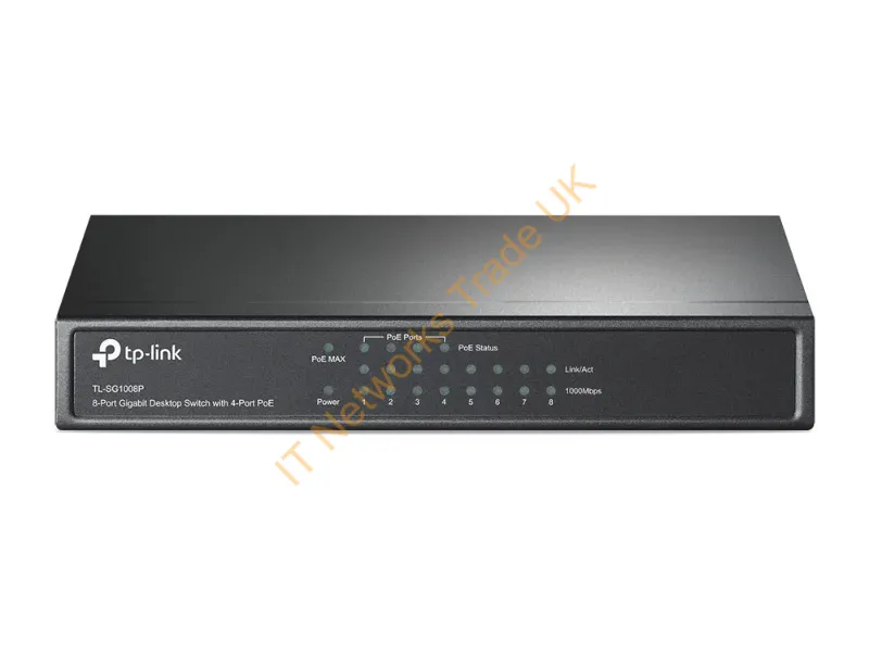 TL-SG1008P TP-Link TL-SG1008P 8-Port Gigabit Desktop Switch w/ 4-Port PoE Network Switch