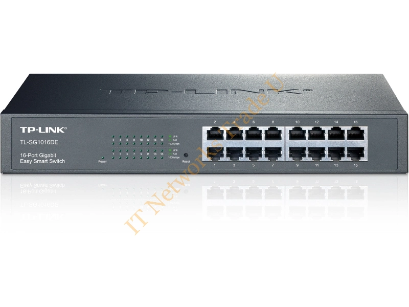 TL-SG1016DE - TP-LINK TL-SG1016DE Managed network switch L2 Gigabit Ethernet (10/100/1000) Black network switch