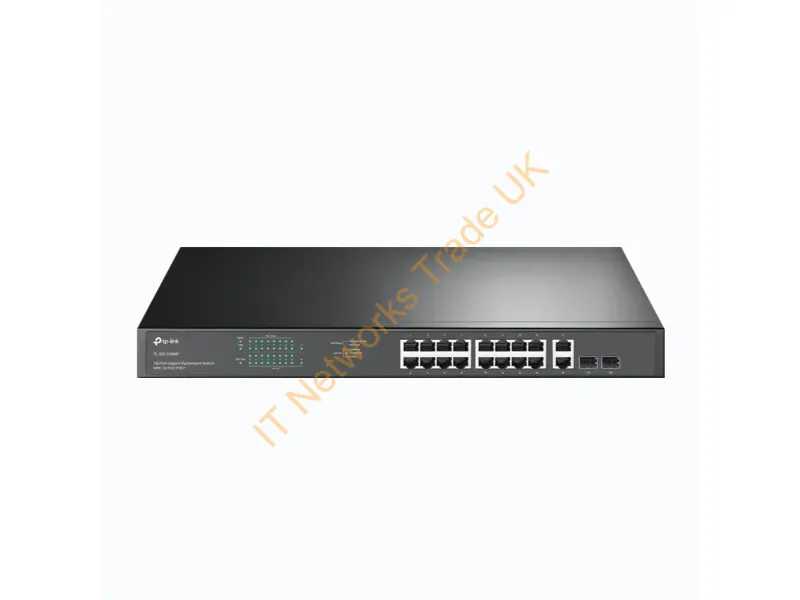 TL-SG1218MP - Tp-Link Tl-Sg1218Mp Network Switch Unmanaged Gigabit Ethernet (10/100/1000) Power Over Ethernet (Poe) 1U Black