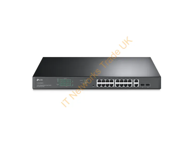 TL-SG1218MPE - Tp-Link Tl-Sg1218Mpe Managed L2 Gigabit Ethernet (10/100/1000) Power Over Ethernet (Poe) 1U Black
