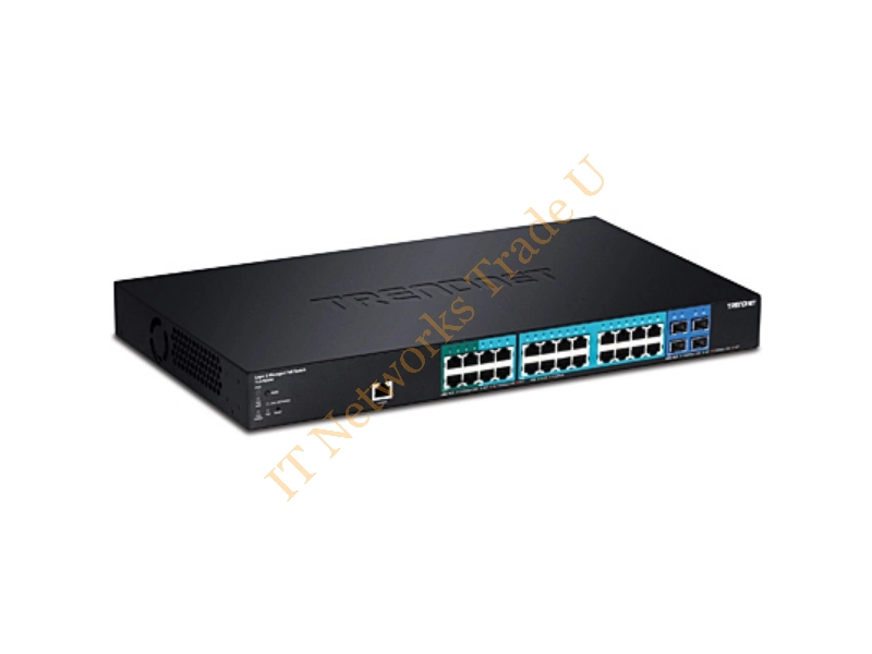 TL2-PG284 - Trendnet TL2-PG284 Managed network switch L2 Gigabit Ethernet (10/100/1000) Power over Ethernet (PoE) 1U Black network switch