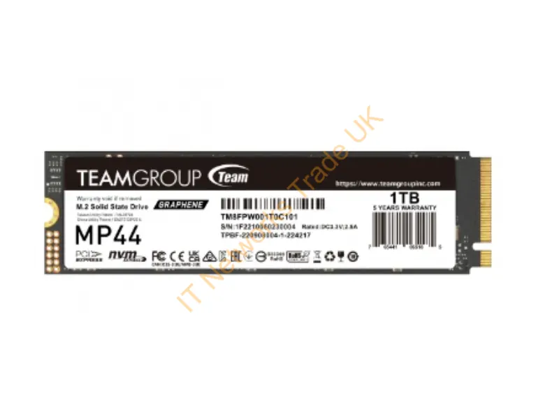 TM8FPW001T0C101 - Team Group Mp44L Tm8Fpw001T0C101 Internal Solid State Drive 1 Tb M.2 Pci Express 4.0 Nvme