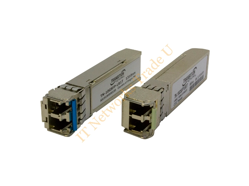 TN-10GSFP-SR Transition 10Gb/s 10GBase-SR/SW Multi-mode Fiber 300m 850nm (LC) SFP+ Transceiver Module