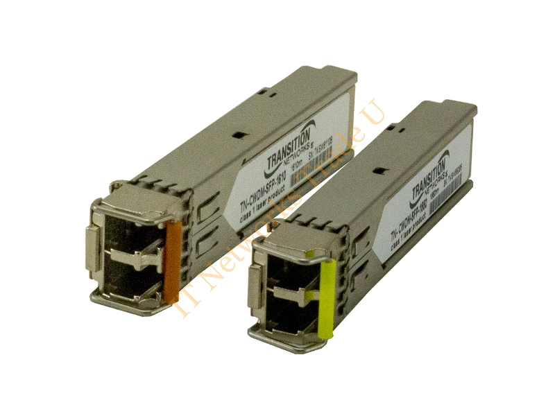 TN-CWDM-100LX-1390 Transition 155Mbps 100Base-LX CWDM Single-mode Fiber 80km 1390nm LC Connector SFP Transceiver Module