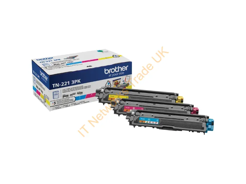 TN2213PK - Brother Tn-2213Pk Toner Cartridge 3 Pc(S) Original Cyan, Magenta, Yellow