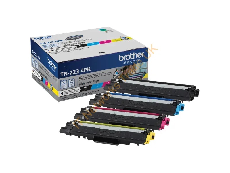 TN2234PK - Brother Tn-2234Pk Toner Cartridge 4 Pc(S) Original Cyan, Magenta, Yellow