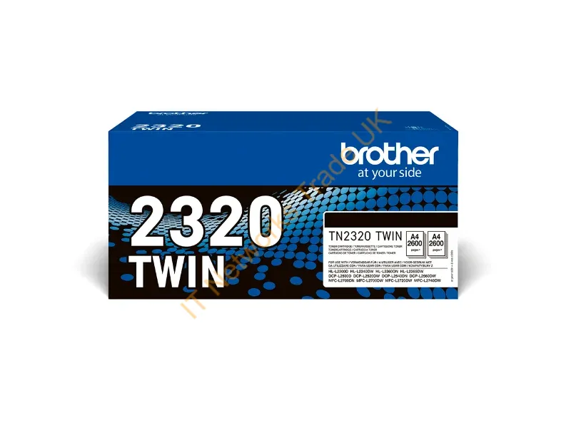 TN2320TWIN - Brother Toner TN-2320TWIN TWIN Pack Black TN2320TWIN