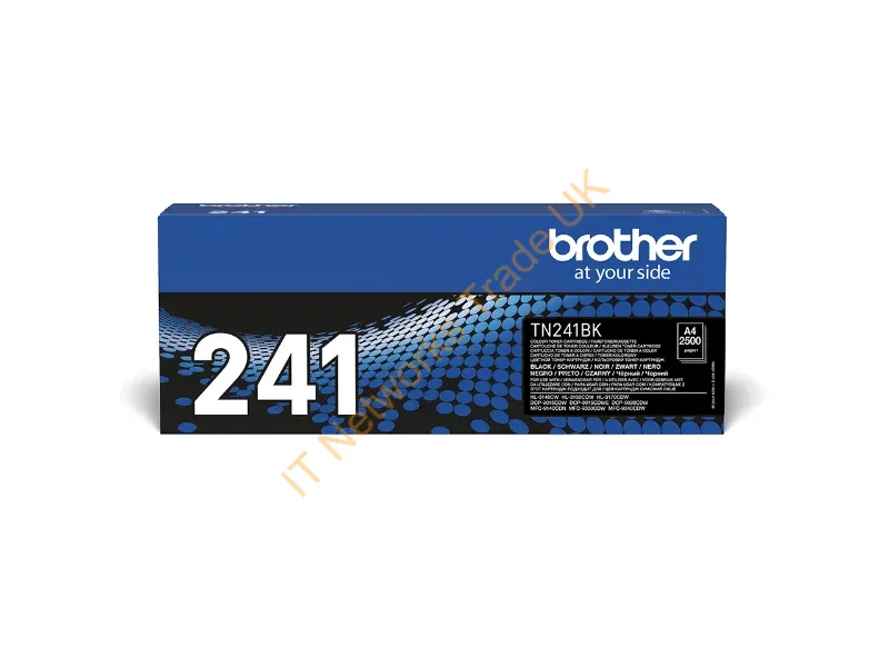 TN241BK - Brother TN-241BK Toner-kit black, 2.5K pages ISO/IEC 19798 for Brother HL-3140