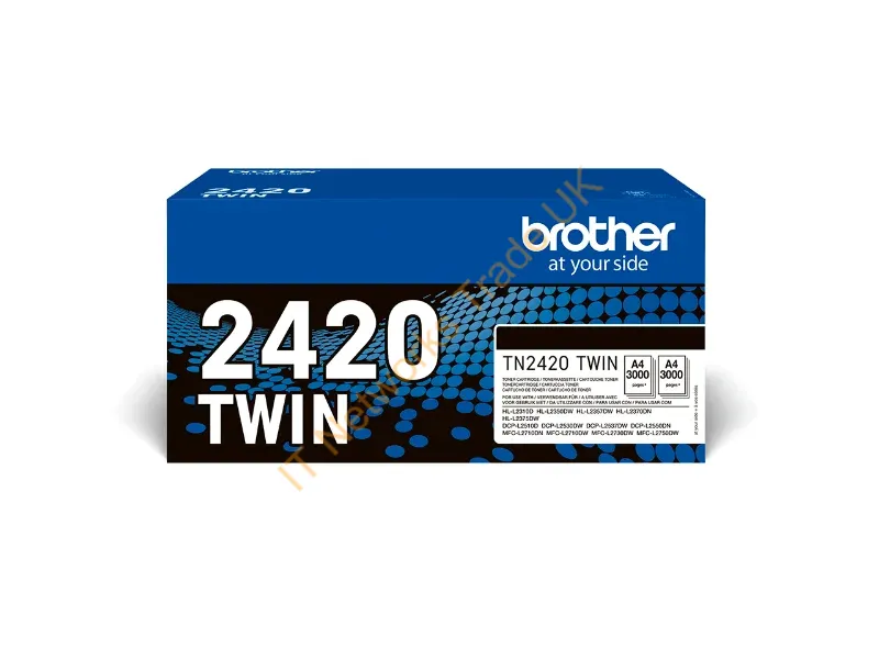 TN2420TWIN - Brother Toner TN-2420TWIN TWIN Pack Black TN2420TWIN