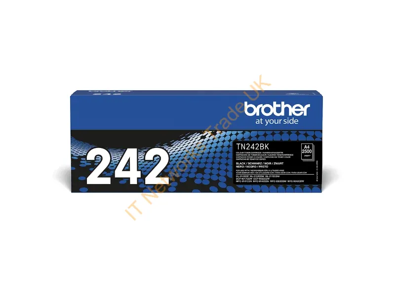 TN242BK - Brother TN-242BK Toner-kit black, 2.5K pages ISO/IEC 19798 for Brother HL-3142
