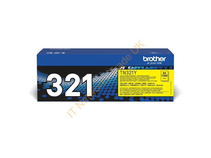 TN321Y - A33K250 (Tn-321 Y) Toner Yellow, 25K Pages @ 5% Coverage