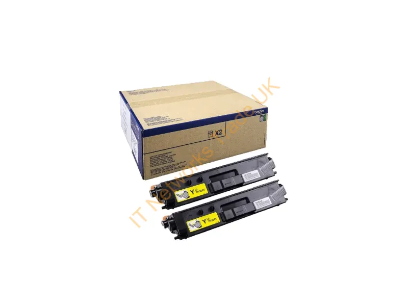TN329YTWIN - Brother TN-329YTWIN Toner-kit yellow extra High-Capacity twin pack, 2x6K pages ISO/IEC 19798 Pack=2 for Brother DCP-L 8450