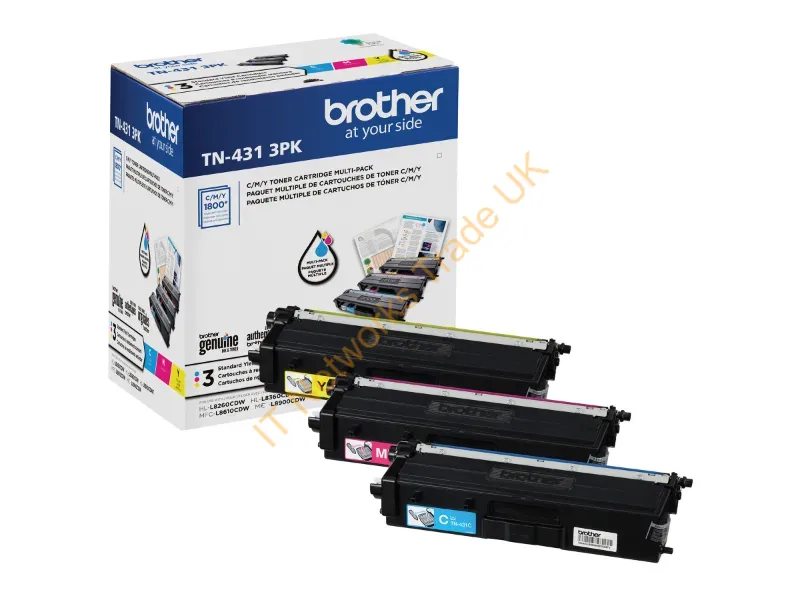 TN4313PK - Brother Tn-4313Pk Toner Cartridge 3 Pc(S) Original Cyan, Magenta, Yellow