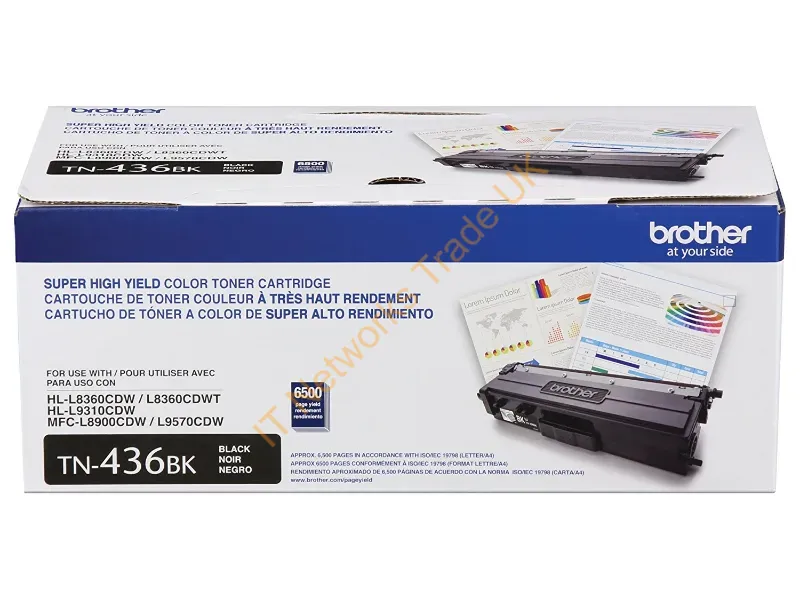 TN436BK - Brother Tn-436Bk Toner Cartridge 1 Pc(S) Original Black