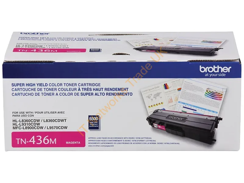 TN436M - Brother Tn-436M Toner Cartridge 1 Pc(S) Original Magenta