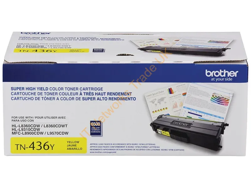 TN436Y - Brother Tn-436Y Toner Cartridge 1 Pc(S) Original Yellow