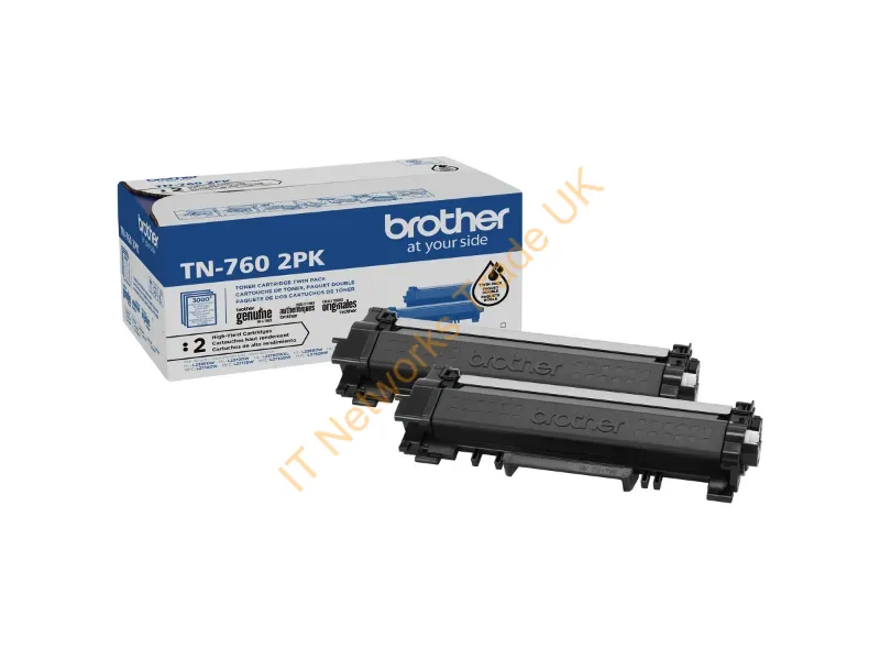 TN7602PK - Brother Tn-7602Pk Toner Cartridge 2 Pc(S) Original Black