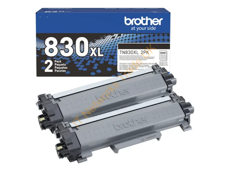 TN830XL2PK - Brother Tn-830Xl2Pk Toner Cartridge 2 Pc(S) Original Black