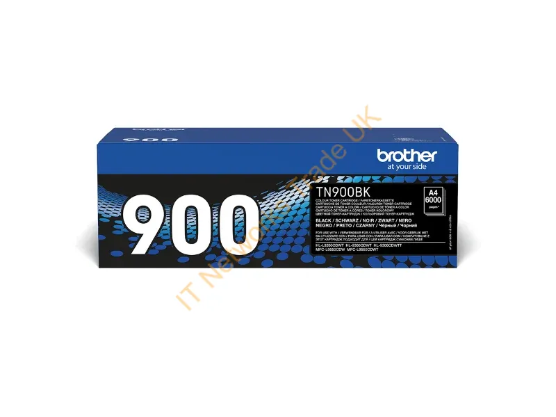 TN900BK - Brother TN-900BK Toner-kit black, 6K pages ISO/IEC 19798 for Brother HL-L 9200/MFC-L 9550