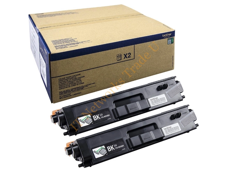 Brother TN-900BKTWIN Toner black, 6K pages, Pack qty 2 Accessory
