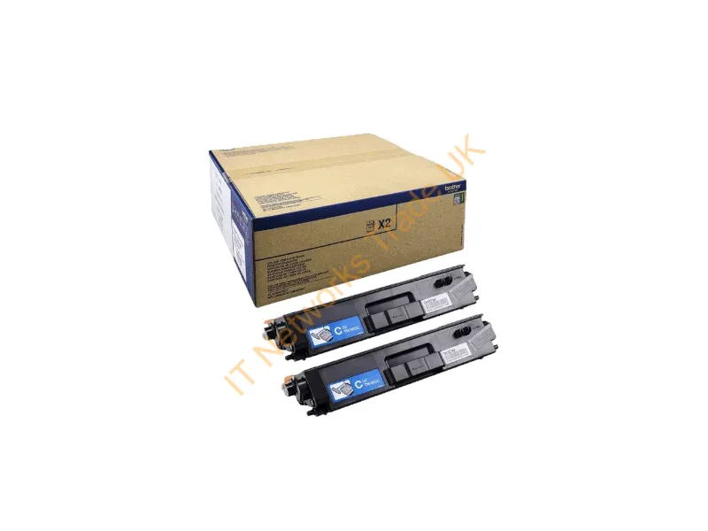TN900CTWIN - Brother TN-900CTWIN Toner-kit cyan twin pack, 2x6K pages ISO/IEC 19798 Pack=2 for Brother HL-L 9200/MFC-L 9550