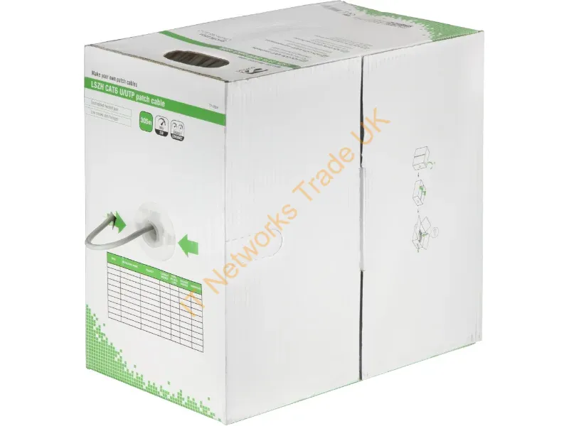 TP-48BH - Deltaco TP-48BH networking cable Grey 305 m Cat6 U/UTP (UTP)