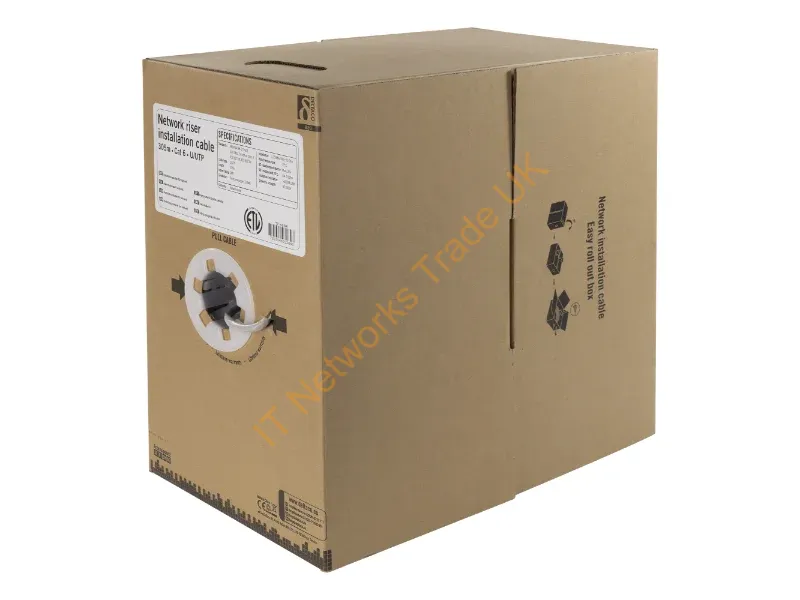 TP-48NR - Deltaco TP-48NR networking cable Grey 305 m Cat6 U/UTP (UTP)