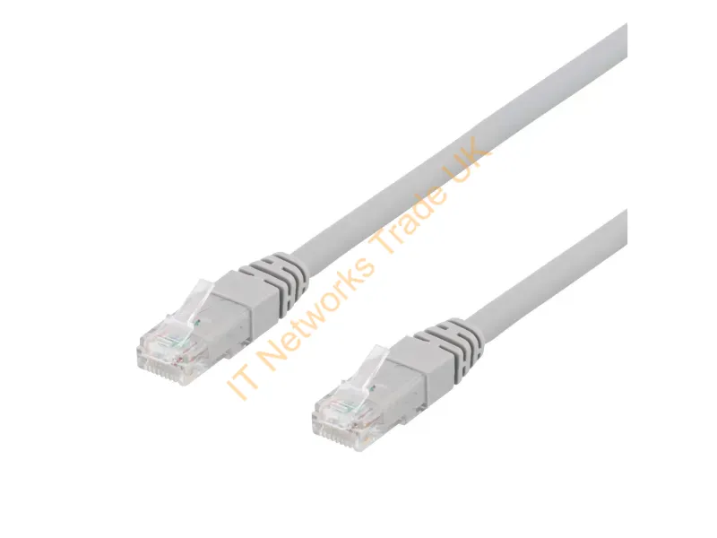 TP-61-50P - Deltaco TP-61-50P networking cable Grey 1 m Cat6 U/UTP (UTP)