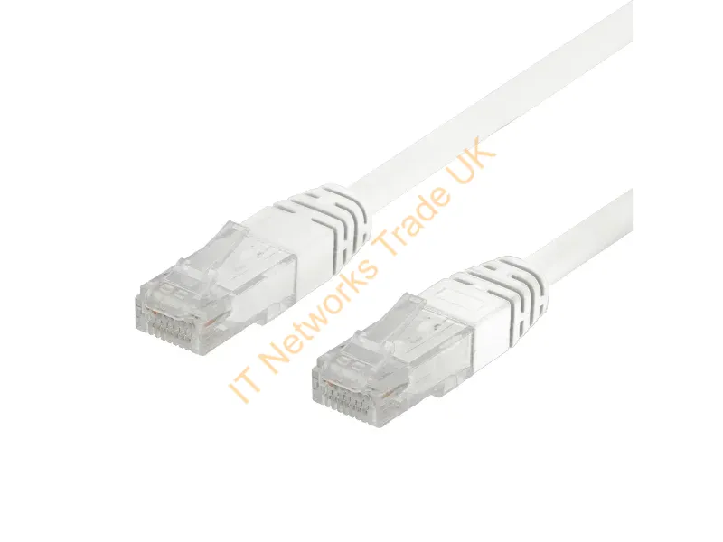 TP-61V-50P - Deltaco TP-61V-50P networking cable White 1 m Cat6 U/UTP (UTP)