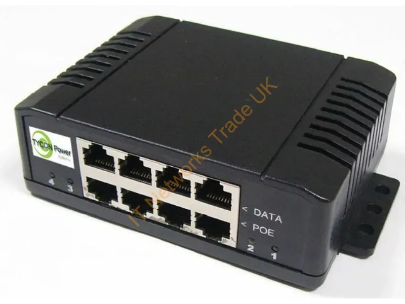 TP-MS4X4 - Tycon Systems Tp-Ms4X4 Poe Adapter Gigabit Ethernet 57 V