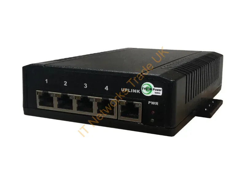 TP-SW5G-D+ - Tycon Systems Tp-Sw5G-D+ Network Switch L2 Gigabit Ethernet (10/100/1000) Power Over Ethernet (Poe) Black